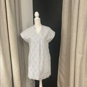 THML White and Blue Striped Dress